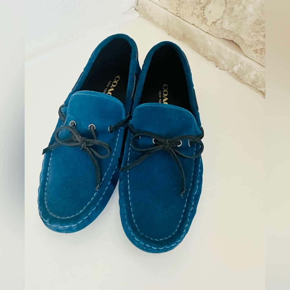 Coach Blue Suede Loafers- Men’s 11.5